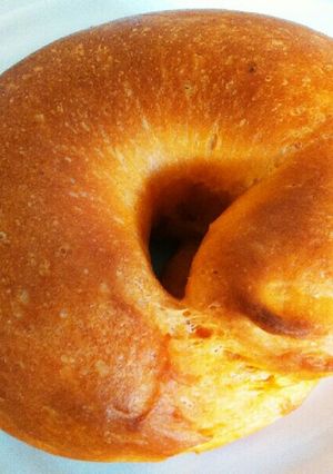 野菜ジュースのベーグル-レシピのメイン写真