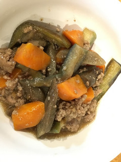 牛蒡とナスのひき肉餡掛け煮-レシピのメイン写真