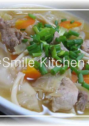 ✿たっぷりきゃべつ＆豚肉のおかずスープ✿-レシピのメイン写真