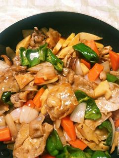 簡単♪豚薄切り肉で甘酢炒め☆酢豚風~-レシピのメイン写真