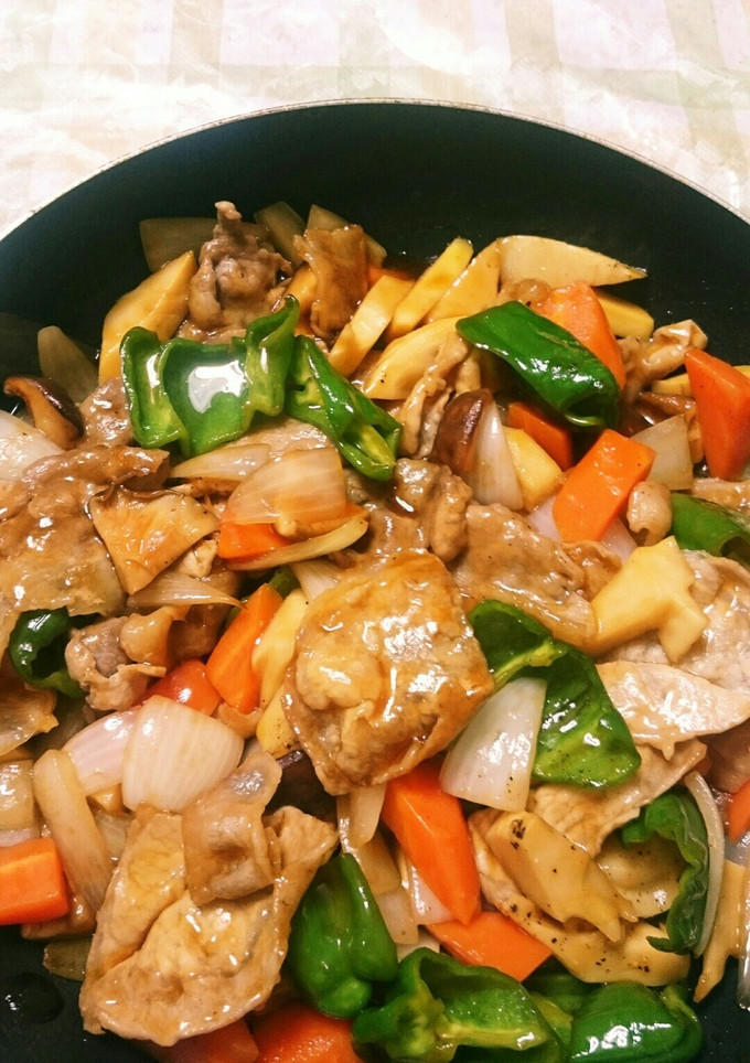 簡単♪豚薄切り肉で甘酢炒め☆酢豚風～-レシピのメイン写真