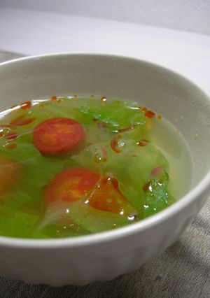 レタスとトマトの中華スープ♪-レシピのメイン写真