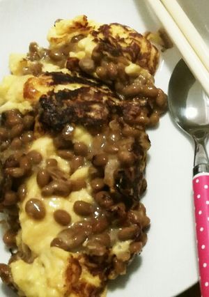 ふわふわ納豆オムレツ-レシピのメイン写真