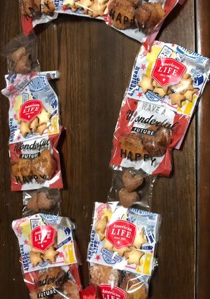 簡単可愛いお菓子リース-レシピのメイン写真