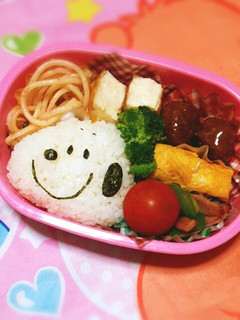 簡単 スヌーピー キャラ弁-レシピのメイン写真