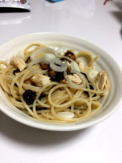 梅ささみパスタ(覚書き)-レシピのメイン写真