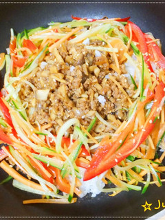フライパン・ホットプレートで焼きビビンバ-レシピのメイン写真