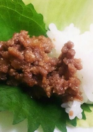 豚☆ひき肉味噌☆手巻きレタス包み-レシピのメイン写真