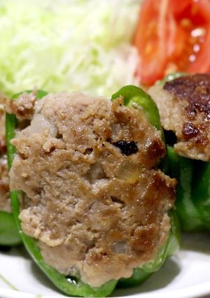 ピーマンのはんぺん肉詰め-レシピのメイン写真