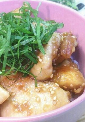 柔らか～い鶏胸肉の梅ダレ丼-レシピのメイン写真