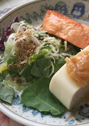 簡単☆豆腐のなめ茸のせ(●´ω｀●)♪-レシピのメイン写真
