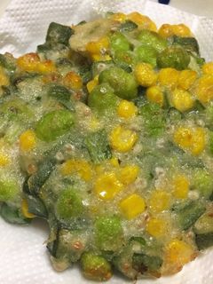 オクラとコーンのかき揚げ-レシピのメイン写真