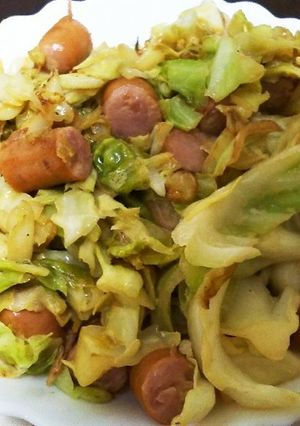 食欲増進！ウインナーとキャベツマヨ炒め★-レシピのメイン写真