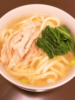 胸ハム(鶏ハム)で作る!鶏塩うどん♪-レシピのメイン写真