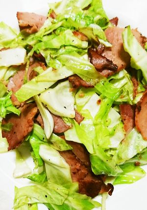 キャベツとベーコンの簡単炒め-レシピのメイン写真