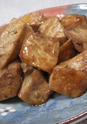 わさび醤油で☆メカジキの一口ステーキ♪-レシピのメイン写真