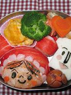 赤ちゃんまん&しょくぱんまん キャラ弁-レシピのメイン写真
