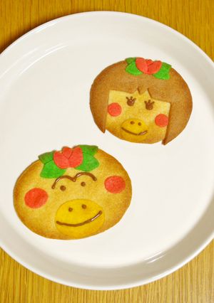 簡単クッキー✿『はなかっぱ＆ももかっぱ』-レシピのメイン写真