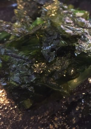 小松菜とワカメの韓国海苔和え-レシピのメイン写真