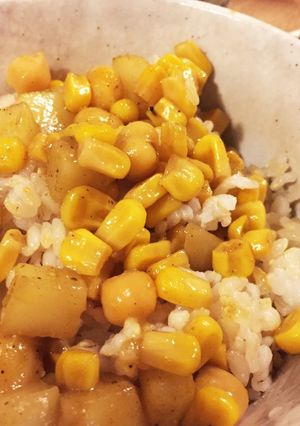 ひよこ豆とじゃがいもとコーンの甘辛-レシピのメイン写真