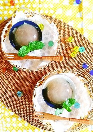 糖質制限*低糖質なぷるぷる水まんじゅう☆-レシピのメイン写真