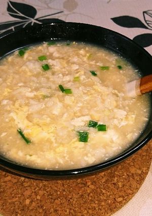 旨ウマ♪朝ごはん！豆腐たまごふわふわ雑炊-レシピのメイン写真