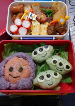 ヤングオイスターとGRM キャラ弁-レシピのメイン写真