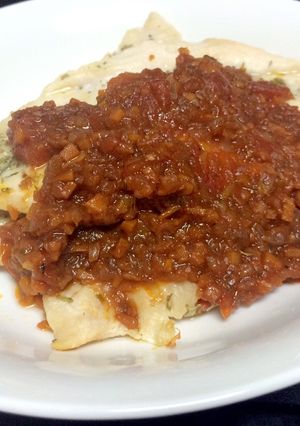 ささみの香草焼き☆トマトソースがけ-レシピのメイン写真