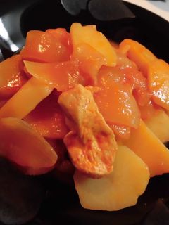簡単♪野菜ジュースでトマト鳥胸肉煮込み-レシピのメイン写真