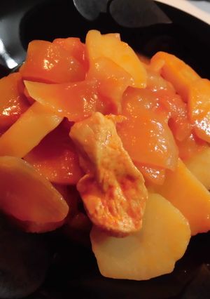 簡単♪野菜ジュースでトマト鳥胸肉煮込み-レシピのメイン写真