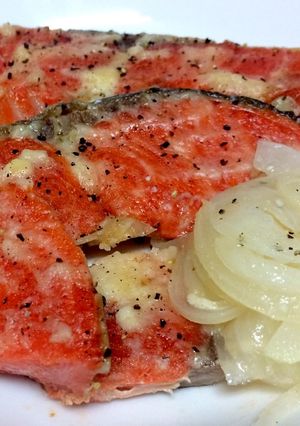 鮭の塩焼きレモンバター乗せ-レシピのメイン写真