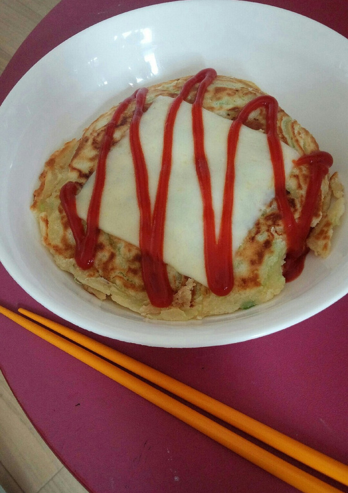 簡単お好み焼き風-レシピのメイン写真