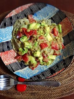 アボカド・トマト・納豆の冷たいそば-レシピのメイン写真