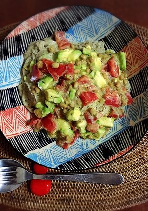 アボカド・トマト・納豆の冷たいそば-レシピのメイン写真