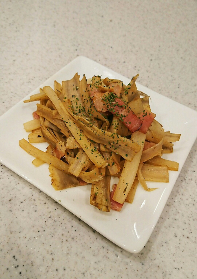 ごぼうと大根とベーコンの塩バタ醤油-レシピのメイン写真