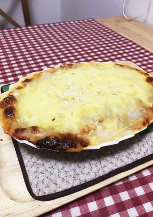 豆腐と餃子の皮でラザニア風-レシピのメイン写真