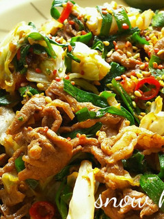 ニラキャベツの牛肉みそ炒め-レシピのメイン写真