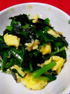 小松菜と、なめ茸の和え物-レシピのメイン写真