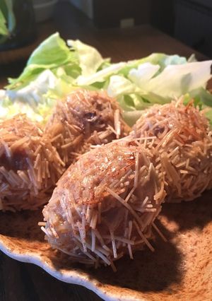 そうめん衣の揚げ肉団子-レシピのメイン写真