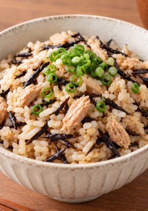 ツナとひじきの炊き込みご飯-レシピのメイン写真