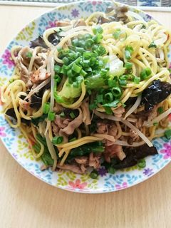 キクラゲたっぷり塩焼きそば!-レシピのメイン写真