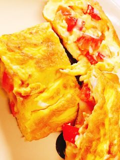 パプリカとチーズの卵焼き-レシピのメイン写真
