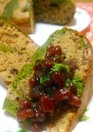 炊飯器で小豆とクルミの抹茶ケーキ-レシピのメイン写真