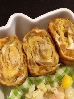 切り干し大根の煮物で卵焼き-レシピのメイン写真