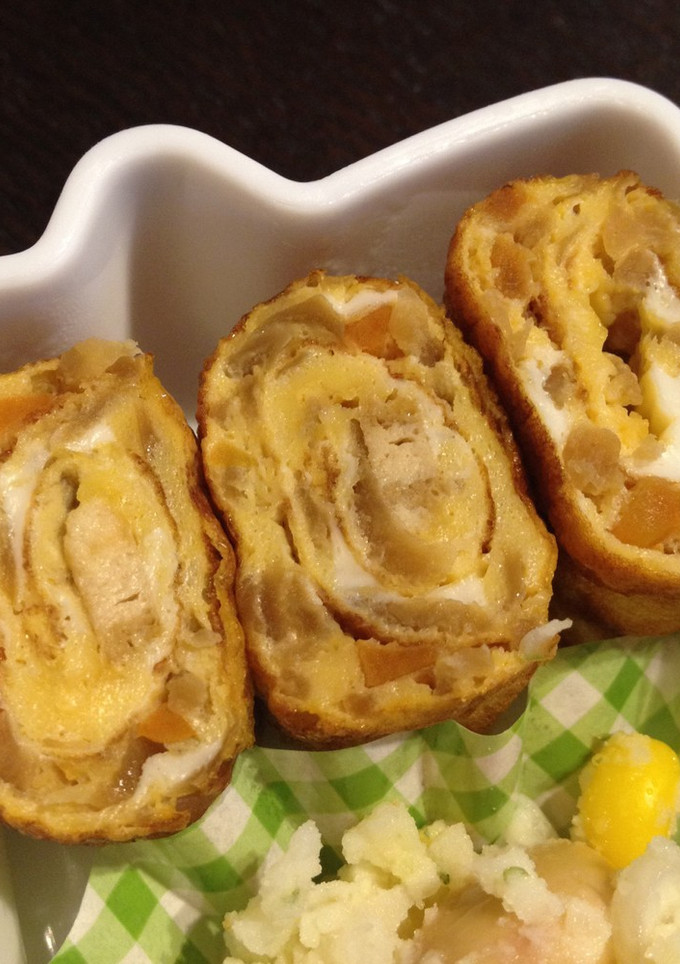 切り干し大根の煮物で卵焼き-レシピのメイン写真