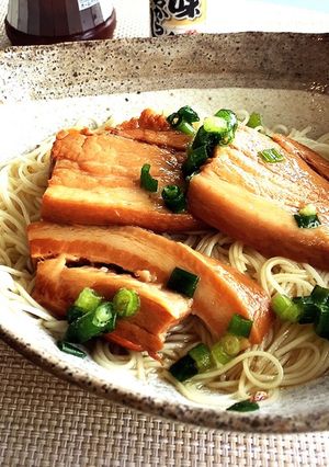 ソーメンがメイン♡角煮素麺♡角煮の余りで-レシピのメイン写真