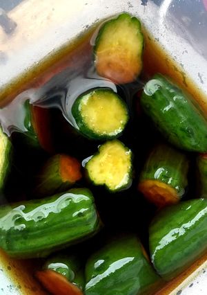 キュウリの醤油とお酢漬け-レシピのメイン写真