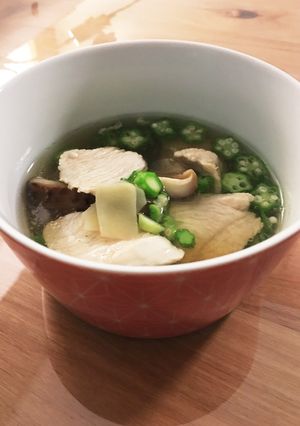 鶏むね肉と干し椎茸の疲労回復スープ-レシピのメイン写真