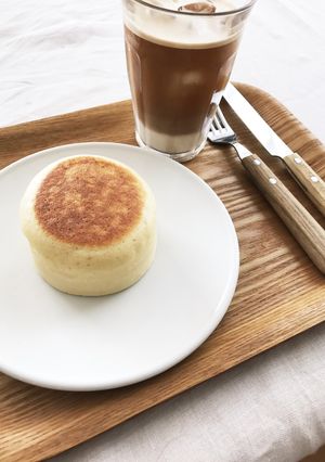 分厚いホットケーキ！マヨネーズでふわふわ-レシピのメイン写真