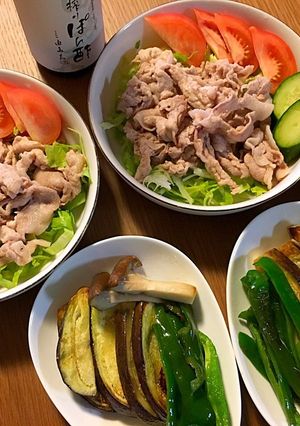 豚ロースの焼きしゃぶ＆焼き野菜-レシピのメイン写真